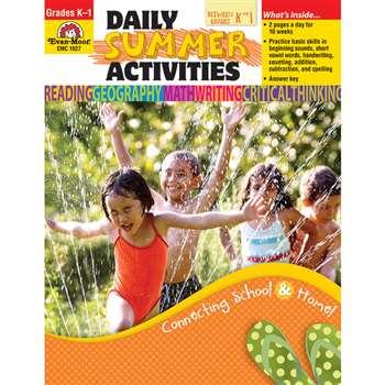 Daily Summer Activities K To 1St By Evan-Moor