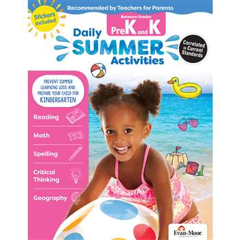 Moving From Prek To Kindergarten Daily Summer Acti, EMC1070