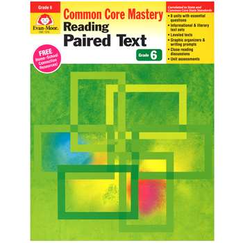 Shop Gr 6&Up Reading Paired Text Lessons For Common Core Mastery - Emc1376 By Evan-Moor