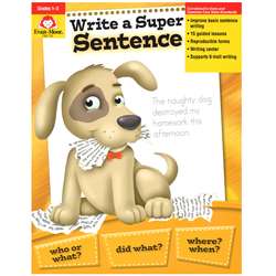 Write A Super Sentence Gr 1-3 By Evan-Moor