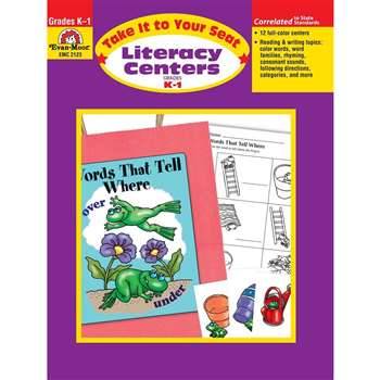 Take It To Your Seat Literacy Centers Gr K-1 By Evan-Moor