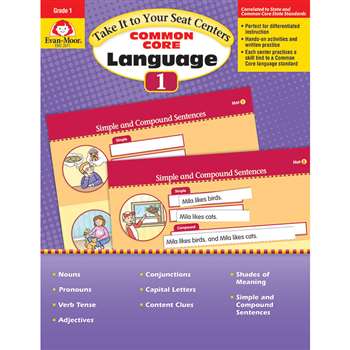 Gr 1 Take It To Your Seat Common Core Language Cen, EMC2871