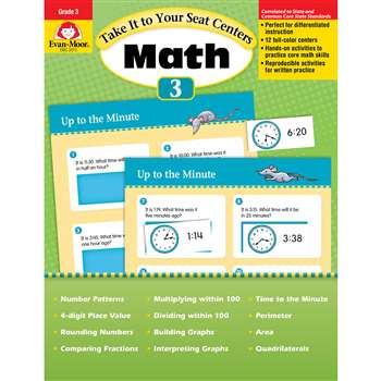 Take It To Your Seat Gr 3 Math Centers By Evan-Moor