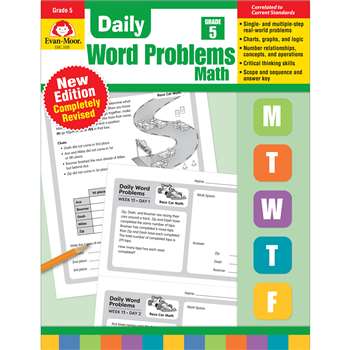 Daily Word Problems Math Grade 5, EMC3095