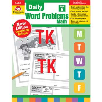 Daily Word Problems Math Grade 6, EMC3096
