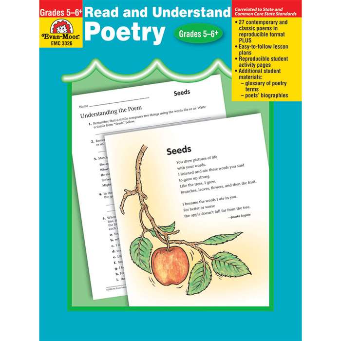 Read & Understand Poetry Gr 5-6 By Evan-Moor
