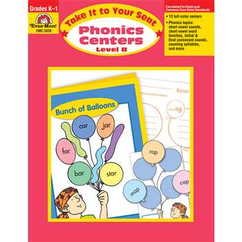 Take It To Your Seat Phonics Centers Level B By Evan-Moor