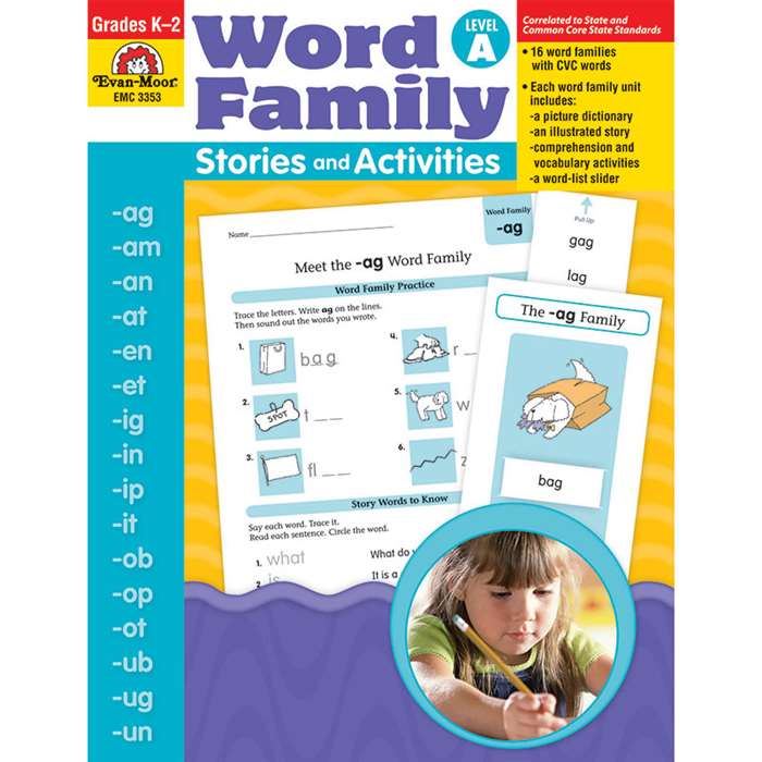 Word Fam Stories & Activities A By Evan-Moor