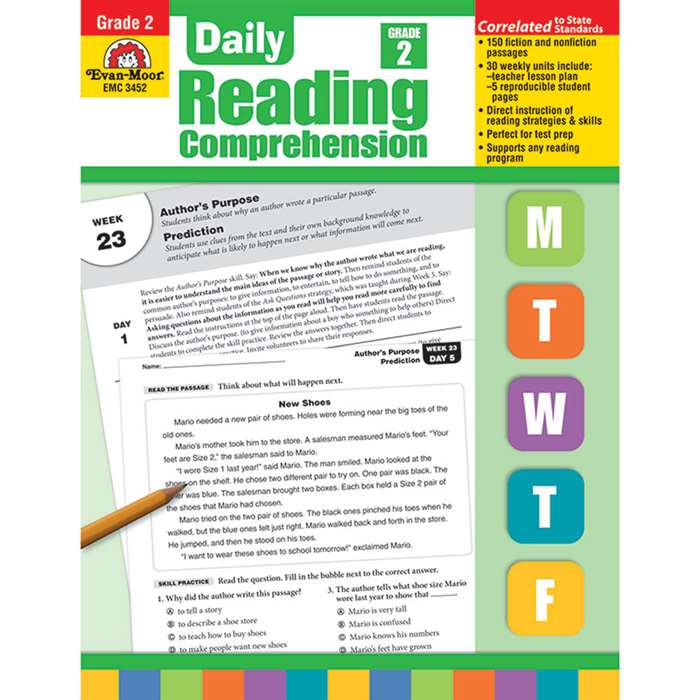 Daily Reading Comprehension Gr 2 By Evan-Moor