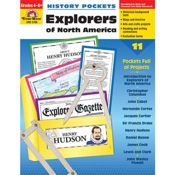 History Pockets Explorers Of North America By Evan-Moor