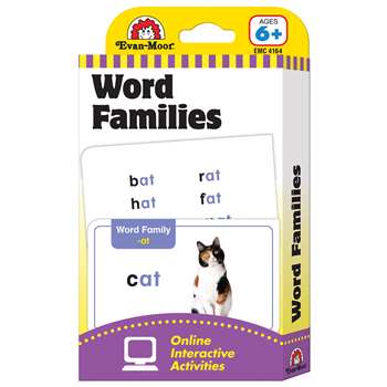 Flashcard Set Word Families By Evan-Moor