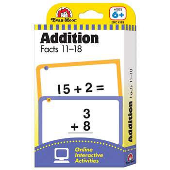 Flashcard Set Addition Facts 11 To 18 By Evan-Moor