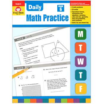 Daily Math Practice Grade 6+ By Evan-Moor