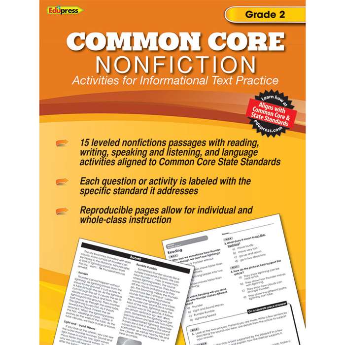 Shop Common Core Nonfiction Book Gr 2 - Ep-2351 By Edupress