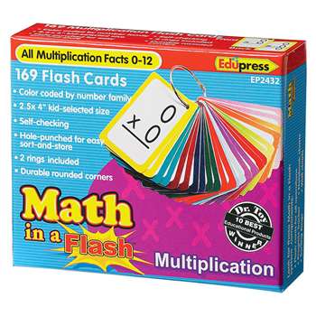 Math In A Flash Multiplication Flash Cards By Edupress