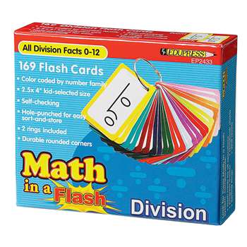 Math In A Flash Division Flash Card By Edupress