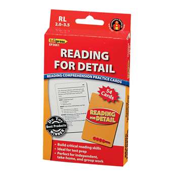 Reading For Detail - 2.0-3.5 By Edupress