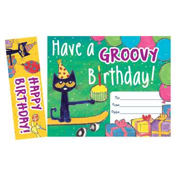 Pete The Cat Happy Birthday Bookmark Awards, EP-327