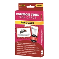 Common Core Task Cards Lang Gr K, EP-3341