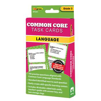 Shop Gr 3 Common Core Language Task Cards - Ep-3351 By Edupress