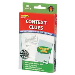 Context Clues Practice Cards Reading Levels 5.0-6.5 By Edupress