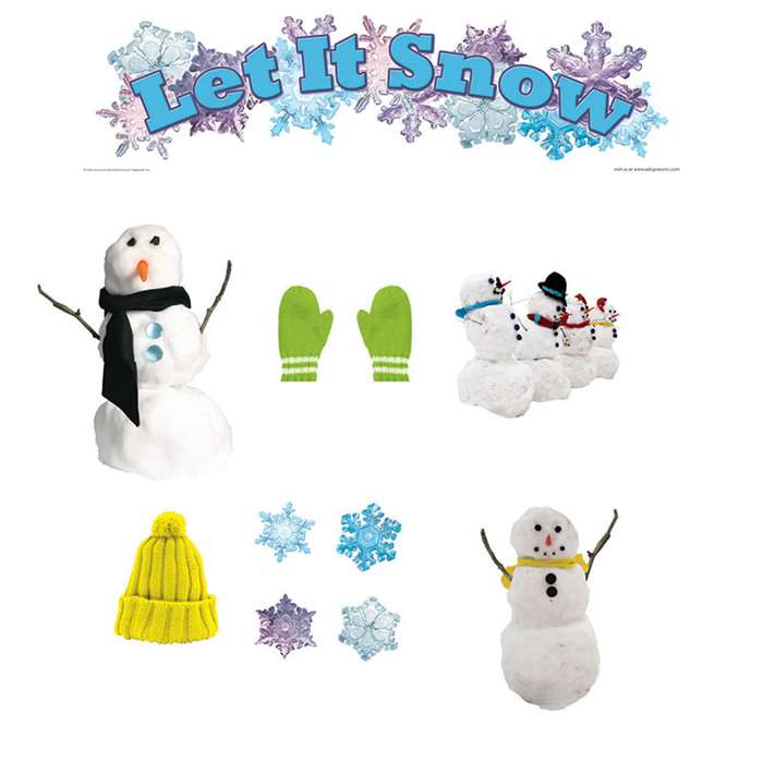 Let It Snow Mini Bulletin Board Set By Edupress