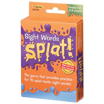 Sight Words Splat Gr 1-2 By Edupress