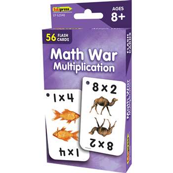 Math War Multiplication Flash Cards, EP-62048
