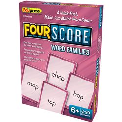 Four Score Word Families Card Game, EP-66115