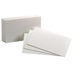 White Commercial Index 1000 Ct 3X5 Ruled Cards By Esselte