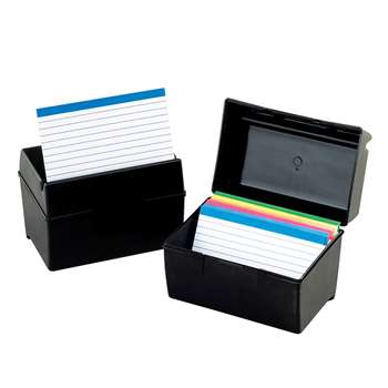 Oxford Plastic Index Card Boxes 3X5 By Esselte