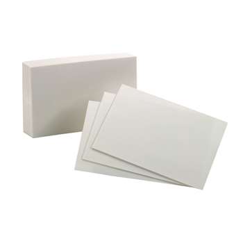 Oxford Index Cards 4X6 Plain White 100 Per Pack By Esselte