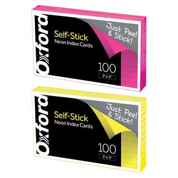 100Pk Neon Selfstick 3X5 Index Card, ESS61200