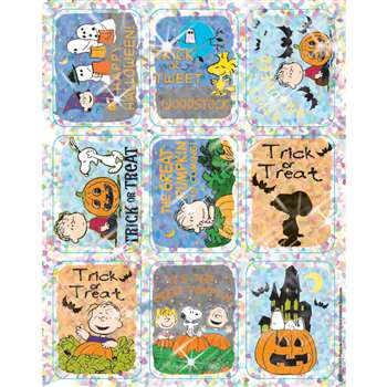 Peanuts Halloween Sparkle Stickers By Eureka