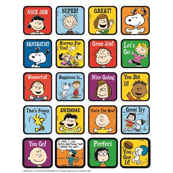 Shop Peanuts Motivational Theme Stickers - Eu-655055 By Eureka