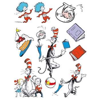 Cat In The Hat Characters 12 X 17 Window Clings By Eureka