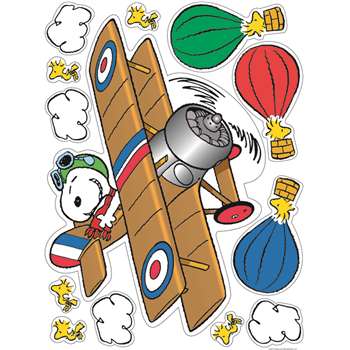 Peanuts Flying Ace Window Clings By Eureka