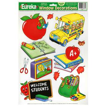 Window Cling Welcome Students 12X17 12 X 17 By Eureka