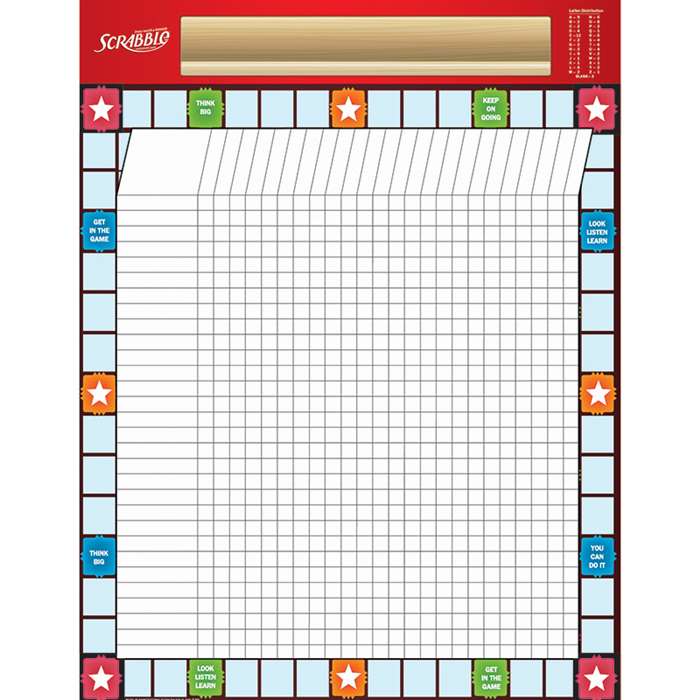 Shop Scrabble Incentive Chart 17X22 Poster - Eu-837034 By Eureka