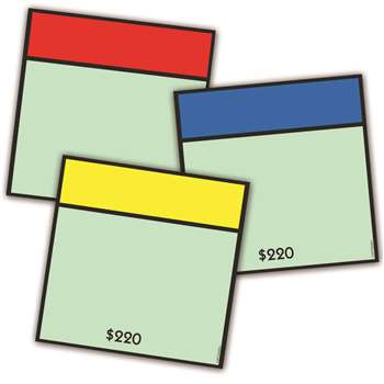 Monopoly Asst Paper Cut Outs By Eureka
