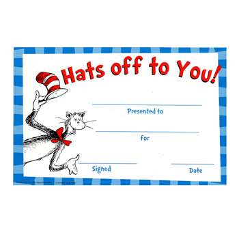 Cat In The Hat Hats Off To You Award By Eureka