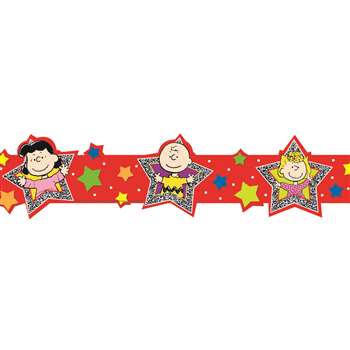 Peanuts Super Star Extra Wide Deco Trim By Eureka