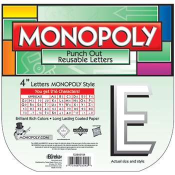 Monopoly Deco Letters By Eureka