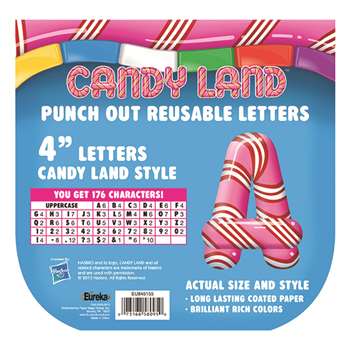 Candy Land Pepper Stripes Deco Letters By Eureka