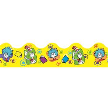 Shop Dr Seuss Yellow Extra Wide Die Cut Deco Trim - Eu-845242 By Eureka