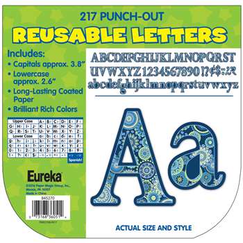 Blue Harmony 4&quot; Deco Letters, EU-845270