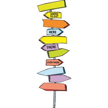 Dr Seuss Blank Directional Signs Mini Bulletin Board Set By Eureka