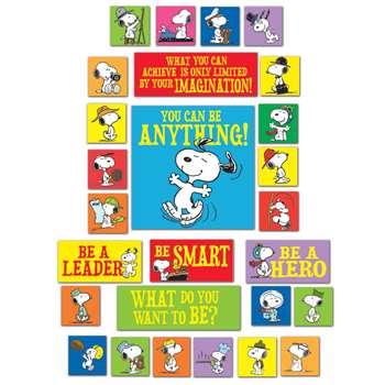 Peanuts You Can Be Anything Bulletin Board Set By Eureka