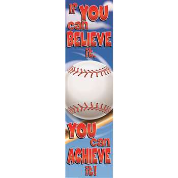 Baseball Motivational Banner 4Ft By Eureka