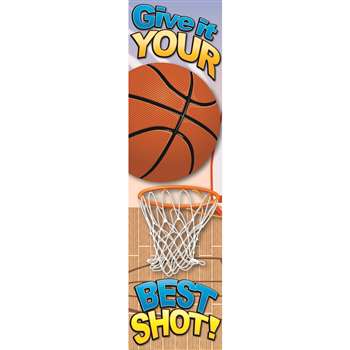 Basketball Motivational Banner 4Ft By Eureka